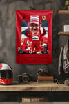 Vagonik F1 Temalı Schumacher Duvar Örtüsü Halısı
