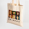 Vagonik Friends Baskılı Ham Bez Kanvas Çanta