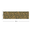 Vagonik Gold Çiçek Desenli Dijital Baskılı Runner 140x40 cm