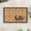 Vagonik Hello Dijital Baskılı 50x70cm Dekoratif Çok Amaçlı Iç Ve Dış Kapı Paspası