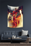Vagonik Iron Man Marvel Duvar Örtüsü Halısı