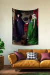 Vagonik Jan Van Eyck Arnolfini'nin Evlenmesi, Arnolfini Portrait Duvar Örtüsü Halısı