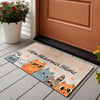 Vagonik Kedi Desenli Dijital Baskılı 50x70cm Dekoratif Çok Amaçlı Iç Ve Dış Kapı Paspası