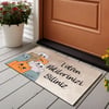 Vagonik Kedi Desenli Dijital Baskılı 50x70cm Dekoratif Çok Amaçlı Iç Ve Dış Kapı Paspası