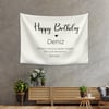 Vagonik Kişiye Özel Doğum Günü İyi ki Doğdun Happy Birthday Duvar Örtüsü Duvar Halısı Birinci Kalite Kumaş