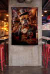 Vagonik Komik Mafya Köpek 2 Modern Desenli Duvar Örtüsü Tapestry Desen 447