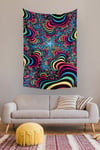 Vagonik Kozmik Psychedelic Duvar Örtüsü Halısı