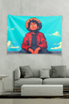 Vagonik Luffy Anime Sky Chill Moment Duvar Örtüsü Tapestry
