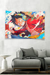 Vagonik Luffy Graffiti Style Street Art Laptop Duvar Örtüsü Tapestry