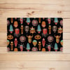 Vagonik Mask Desenli Dijital Baskılı 50x70cm Dekoratif Çok Amaçlı Iç Ve Dış Kapı Paspası