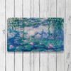 Vagonik Monet Nilüferler Dijital Baskılı 50x70cm Dekoratif Çok Amaçlı Iç Ve Dış Kapı Paspası