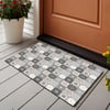 Vagonik Mozaik Desenli Dijital Baskılı 50x70cm Dekoratif Çok Amaçlı Iç Ve Dış Kapı Paspası