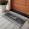 Vagonik Mozaik Desenli Hello Dijital Baskılı 50x70cm Dekoratif Çok Amaçlı Iç Ve Dış Kapı Paspası
