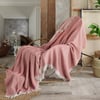 Vagonik Natural Keten Koltuk Örtüsü | Kara Tezgah Dokuma Koltuk Şalı - Mürdüm