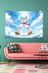 Vagonik One Piece Luffy Gear Five Bubbles And Clouds Duvar Örtüsü Tapestry