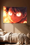 Vagonik One Piece Luffy Gear Second Flame Eyes Duvar Örtüsü Tapestry