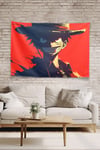 Vagonik One Piece Luffy Hat And Grin Duvar Örtüsü Tapestry