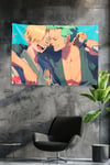 Vagonik One Piece Zoro Sanji Friendly Embrace Duvar Örtüsü Tapestry