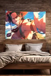 Vagonik Portgas D Ace One Piece Thumb Up Duvar Örtüsü Tapestry