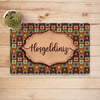 Vagonik Retro Desenli Hoşgeldiniz Dijital Baskılı 50x70cm Dekoratif Çok Amaçlı Iç Ve Dış Kapı Paspası