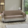 Vagonik Royal Kolları Örten Battal Boy 180 X 310 Çekyat Koltuk Kanepe Örtüsü - Sütlü kahve