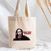 Vagonik Scream Boo You Whore Baskılı Ham Bez Kanvas Çanta