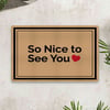 Vagonik So Nice to See You Dijital Baskılı 50x70cm Dekoratif Çok Amaçlı Iç Ve Dış Kapı Paspası
