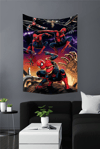 Vagonik Spider-man Örümcek Adam Marvel Duvar Örtüsü Halısı