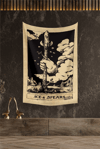 Vagonik Tarot Kartı Ace Of Spears Duvar Örtüsü Halısı