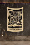 Vagonik Tarot Kartı King Of Blades Duvar Örtüsü Halısı