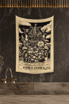 Vagonik Tarot Kartı King Of Stars Duvar Örtüsü Halısı