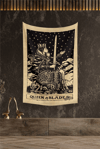 Vagonik Tarot Kartı Queen Of Blades Duvar Örtüsü Halısı