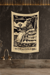 Vagonik Tarot Kartı Queen Of Chalices Duvar Örtüsü Halısı