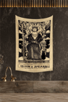 Vagonik Tarot Kartı Queen Of Spears Duvar Örtüsü Halısı