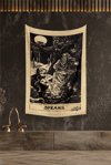 Vagonik Tarot Kartı Spears Duvar Örtüsü Halısı