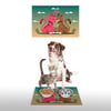 Vagonik Water Food Kedi Köpek Desenli Dijital Baskılı 35x50cm Dekoratif Çok Amaçlı Iç Ve Dış Kapı Paspası Mama Paspası