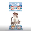 Vagonik Water Food Kedi Köpek Desenli Dijital Baskılı 35x50cm Dekoratif Çok Amaçlı Iç Ve Dış Kapı Paspası Mama Paspası