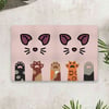 Vagonik Water Food Kedi Köpek Dijital Baskılı 50x70cm Dekoratif Çok Amaçlı Iç Ve Dış Kapı Paspası Mama Paspası
