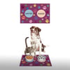 Vagonik Water Food Kedi Köpek Pati Desenli Dijital Baskılı 35x50cm Dekoratif Çok Amaçlı Iç Ve Dış Kapı Paspası Mama Paspası