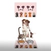 Vagonik Water Food Kedi Köpek Patili Dijital Baskılı 35x50cm Dekoratif Çok Amaçlı Iç Ve Dış Kapı Paspası Mama Paspası