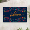 Vagonik Welcome Dijital Baskılı 50x70cm Dekoratif Çok Amaçlı Iç Ve Dış Kapı Paspası