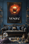 Vagonik Yengeç burcu Astroloji Temalı Mistik Desenli Duvar Örtüsü Tapestry Desen 473