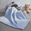 Vagonik Yummy Wellsoft Mavi Bebek Battaniyesi Örtüsü 80x80 cm
