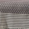 Vagonik Zigzag Natural Keten Koltuk Örtüsü | Koltuk Şalı Çekyat Örtüsü - Bordo