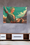 Vagonik Zoro Wano Samurai Village Duvar Örtüsü Tapestry
