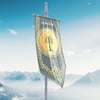 Yüzüklerin Efendisi Güç Yüzükleri Gondor Krallığı Flama Bayrak 50x100