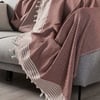 Zümrüt Çok Amaçlı Sık Dokuma Bordo Koltuk Örtüsü 180x230 cm