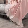 Zümrüt Çok Amaçlı Sık Dokuma Pembe Koltuk Örtüsü 180x230 cm