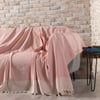 Zümrüt Çok Amaçlı Sık Dokuma Pembe Koltuk Örtüsü 180x230 cm