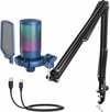 Fifine Ampligame A6T USB Mikrofon Seti (Mavi)